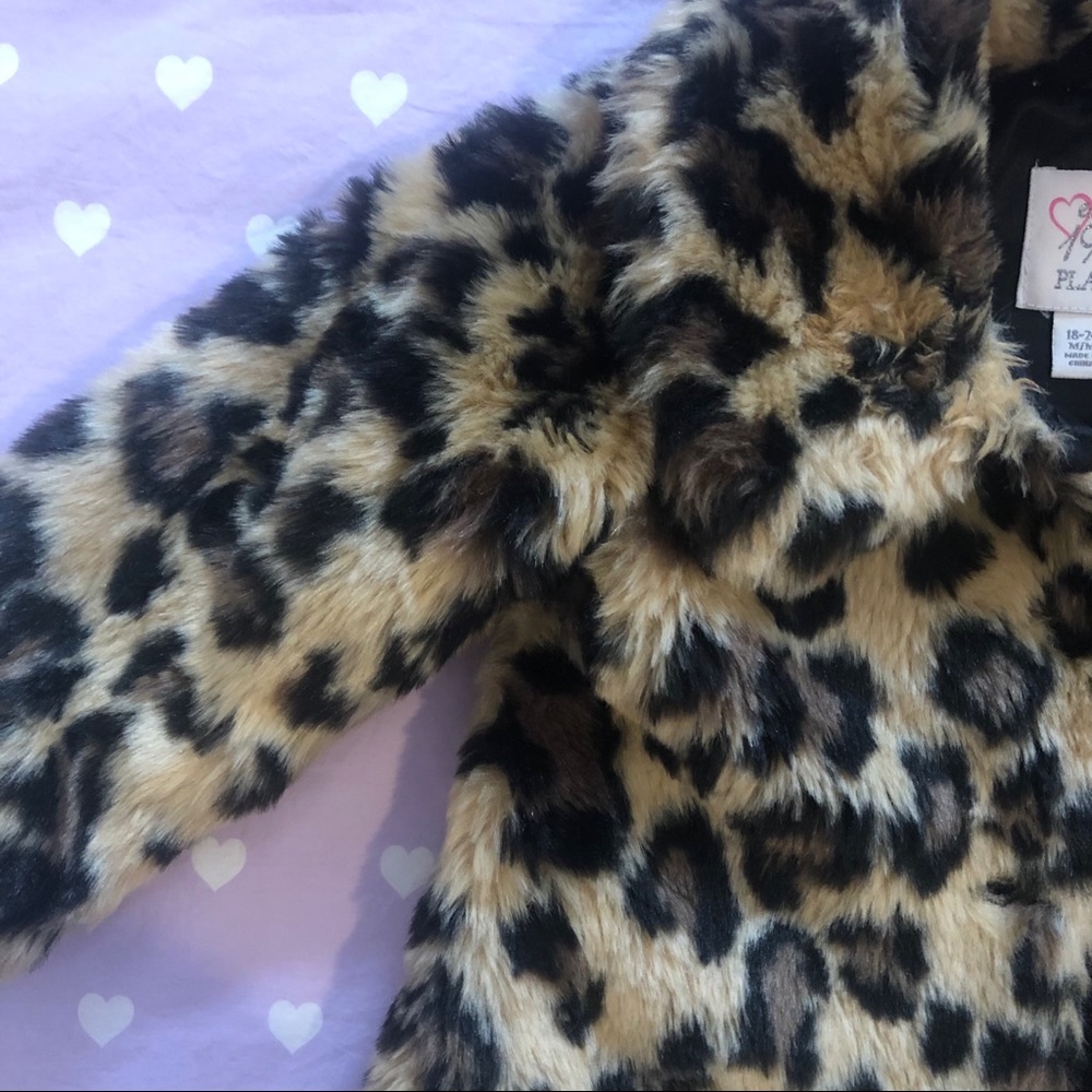 Leopard coat for toddler girls - Picture 3 of 6